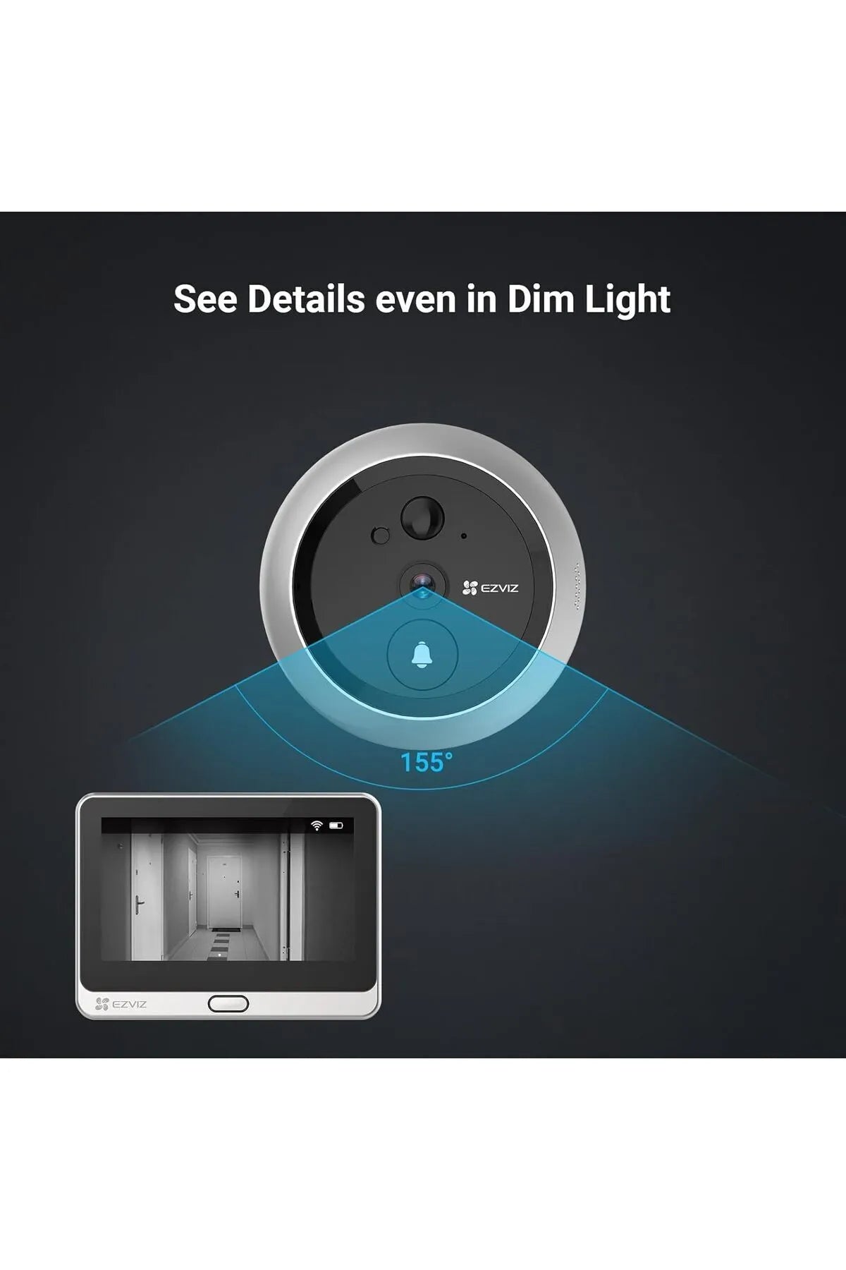 CS-DP2 - 2MP Wi-Fi Akıllı Kapı Görüntüleyicisi