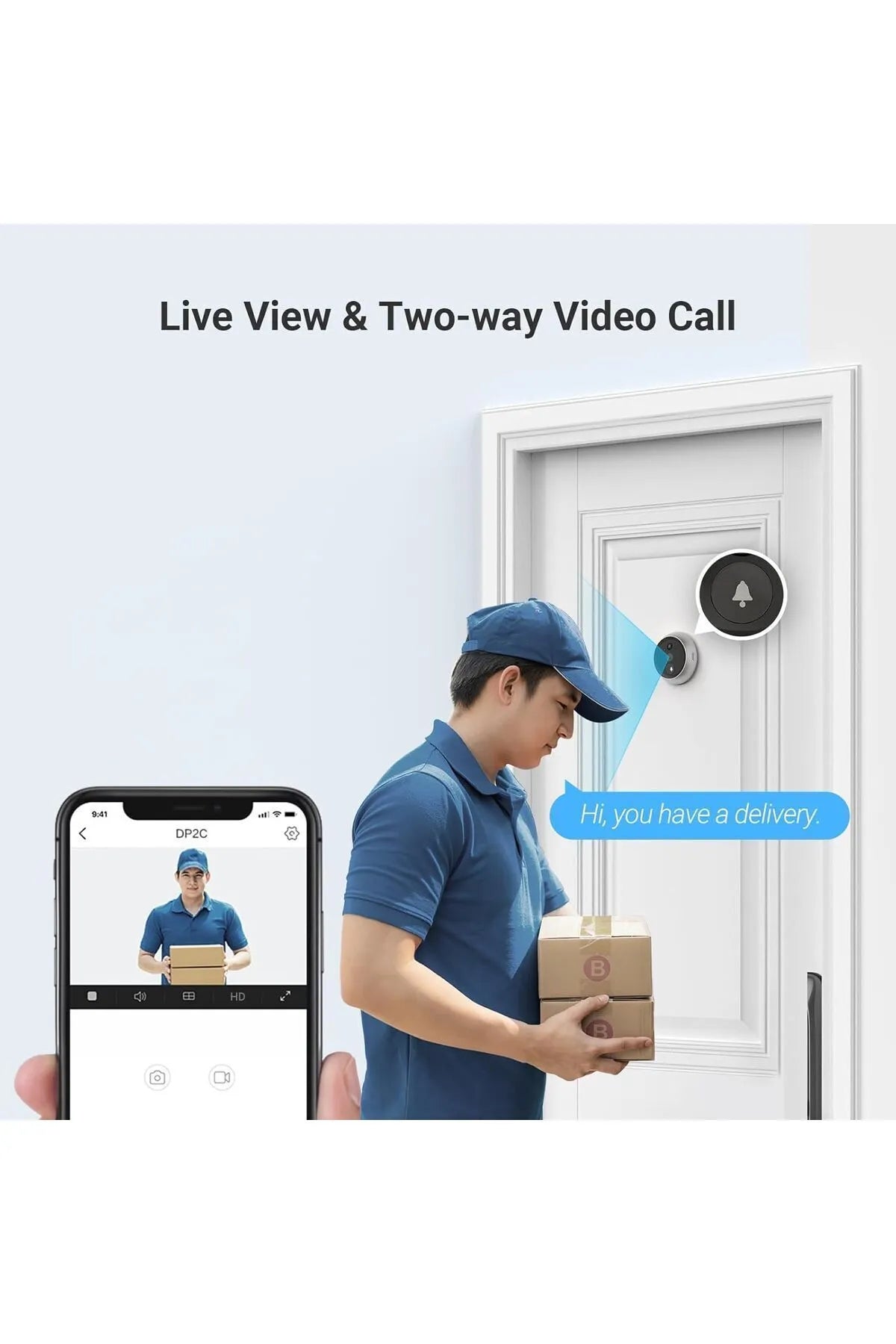 CS-DP2 - 2MP Wi-Fi Akıllı Kapı Görüntüleyicisi